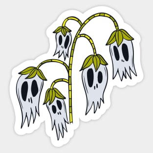 Ghost Plants, Green & Purple Sticker